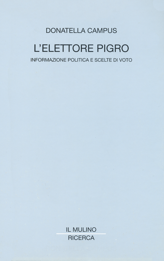 Copertina del libro L'elettore pigro