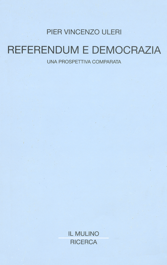 Copertina del libro Referendum e democrazia